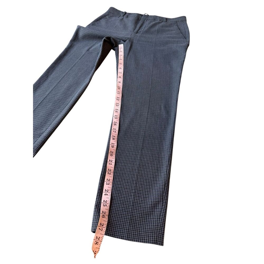 ZARA Woman Ankle Slim Straight Fine Plaid Dress Pants Size 10 - Picture 6 of 9